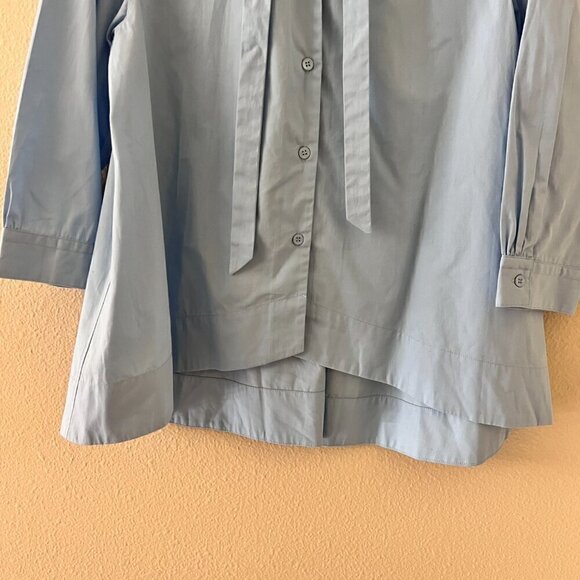GRAMMAR NYC The Preposition Long Sleeve Button Up Top In Sky Blue US 6‌‌ - Picture 4 of 7
